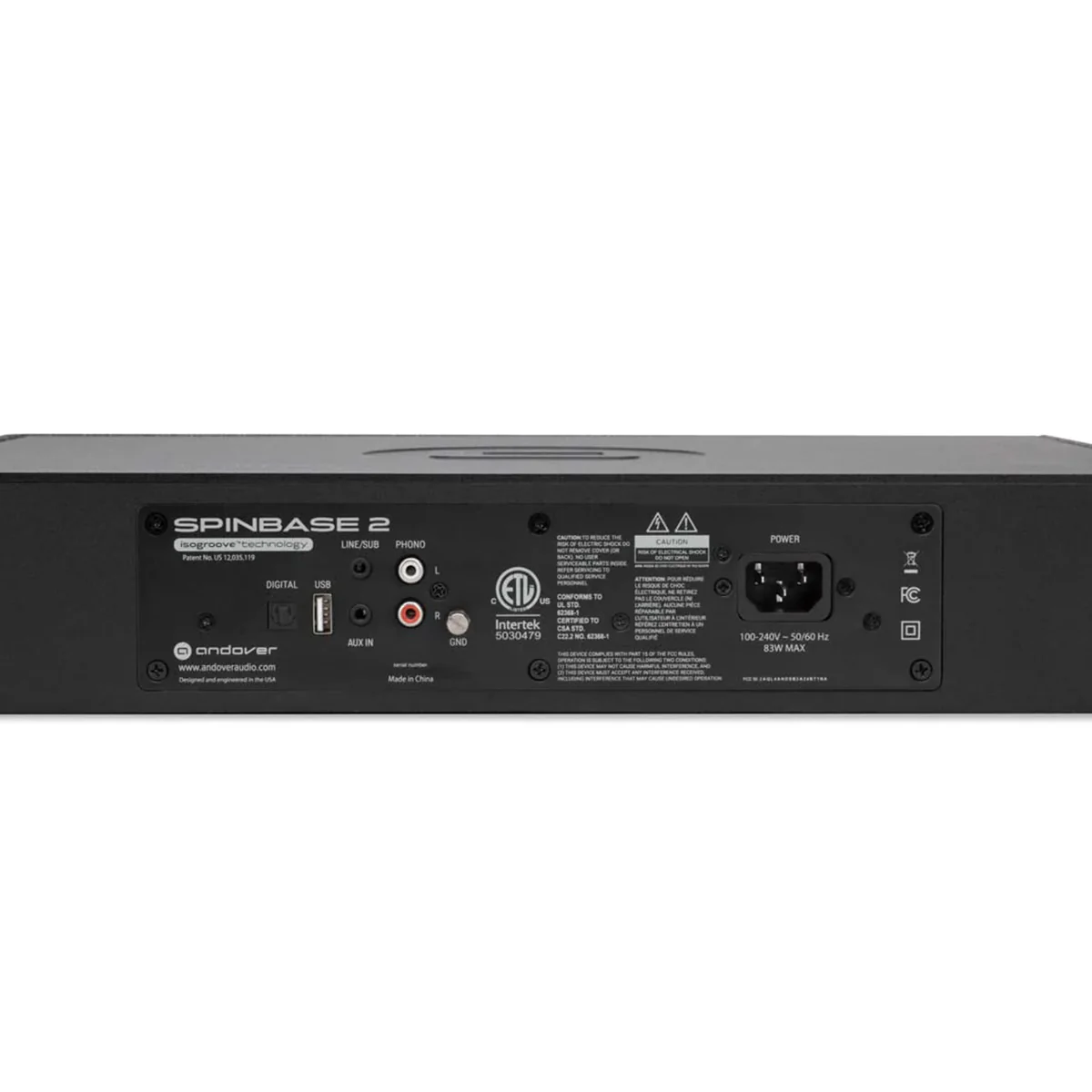 Andover SpinBase 2 Powered Turntable Speaker - Image 12