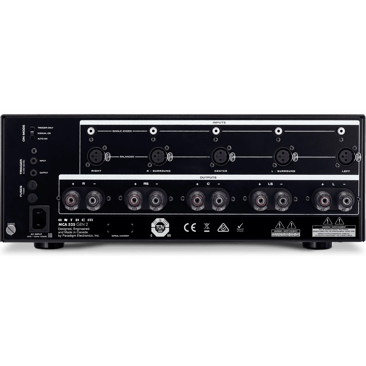 Anthem MCA 525 (Gen 2) 5-Channel Power Amplifier - Image 3