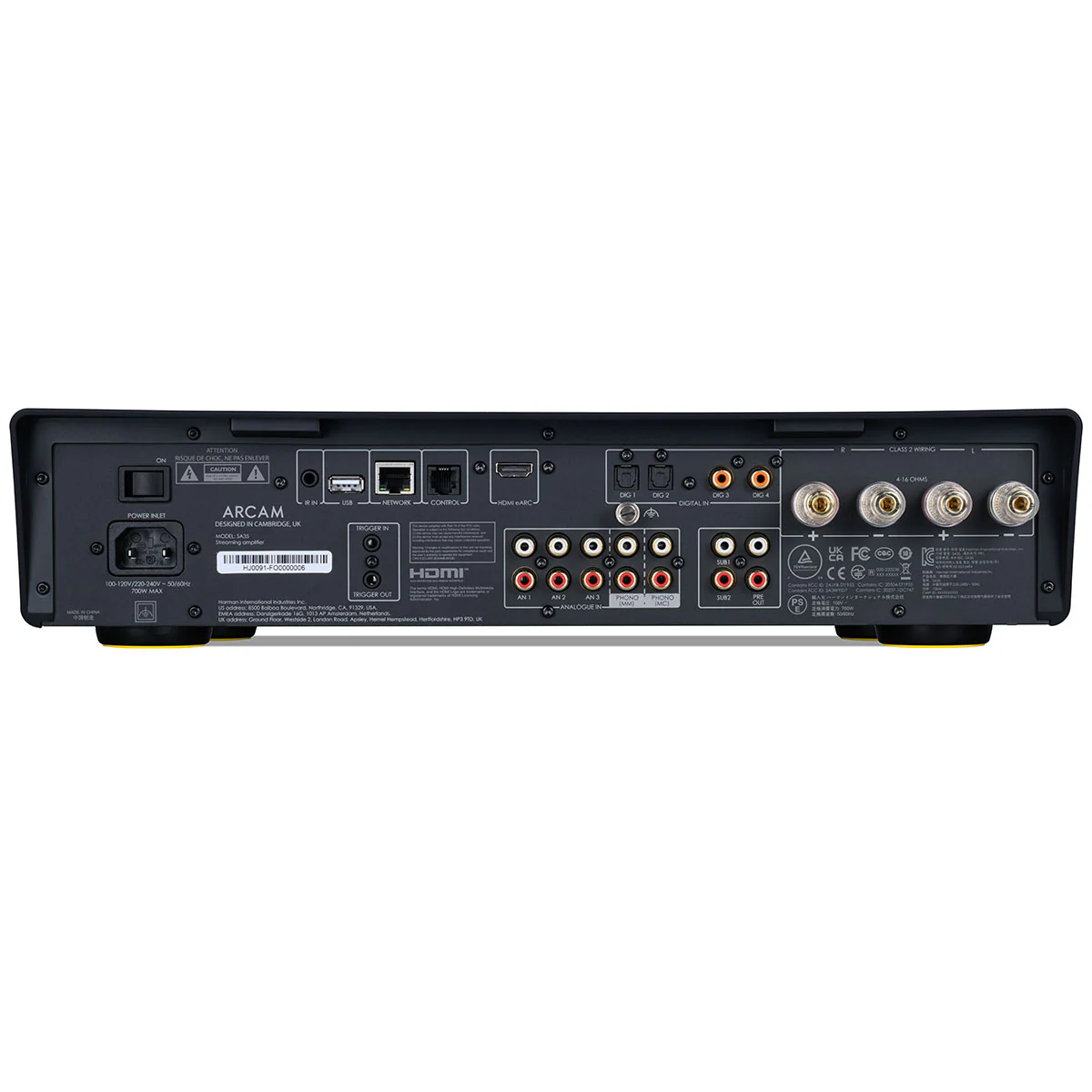 Arcam OPEN BOX SA35 Streaming Integrated Amplifier - Black - A Grade - Image 2