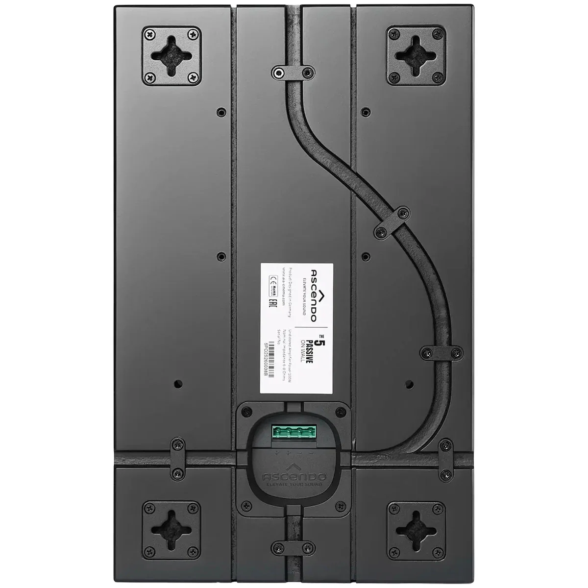 Ascendo Audio The5 Passive On-Wall Loudspeaker - Black/Black Grille - Each - Image 5