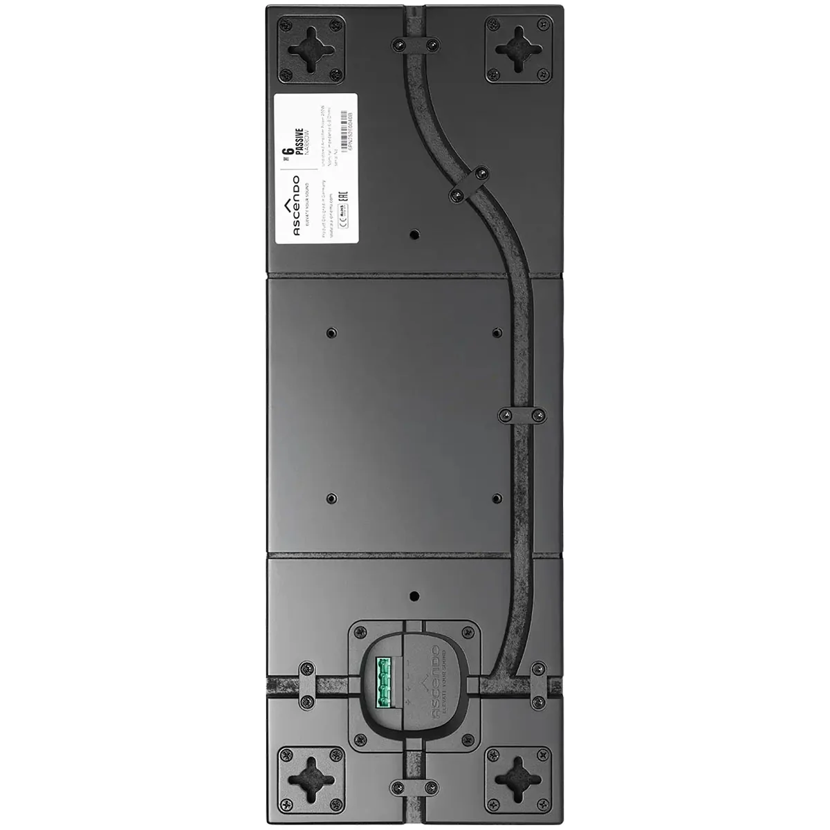 Ascendo Audio The6 Passive Narrow On-Wall Loudspeaker - Black/Black Grille - Each - Image 5