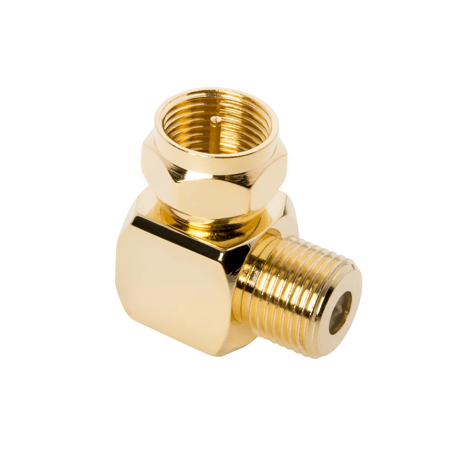 AudioQuest F-90˚ Right-Angle Adaptor Male to Female F-Type Connector