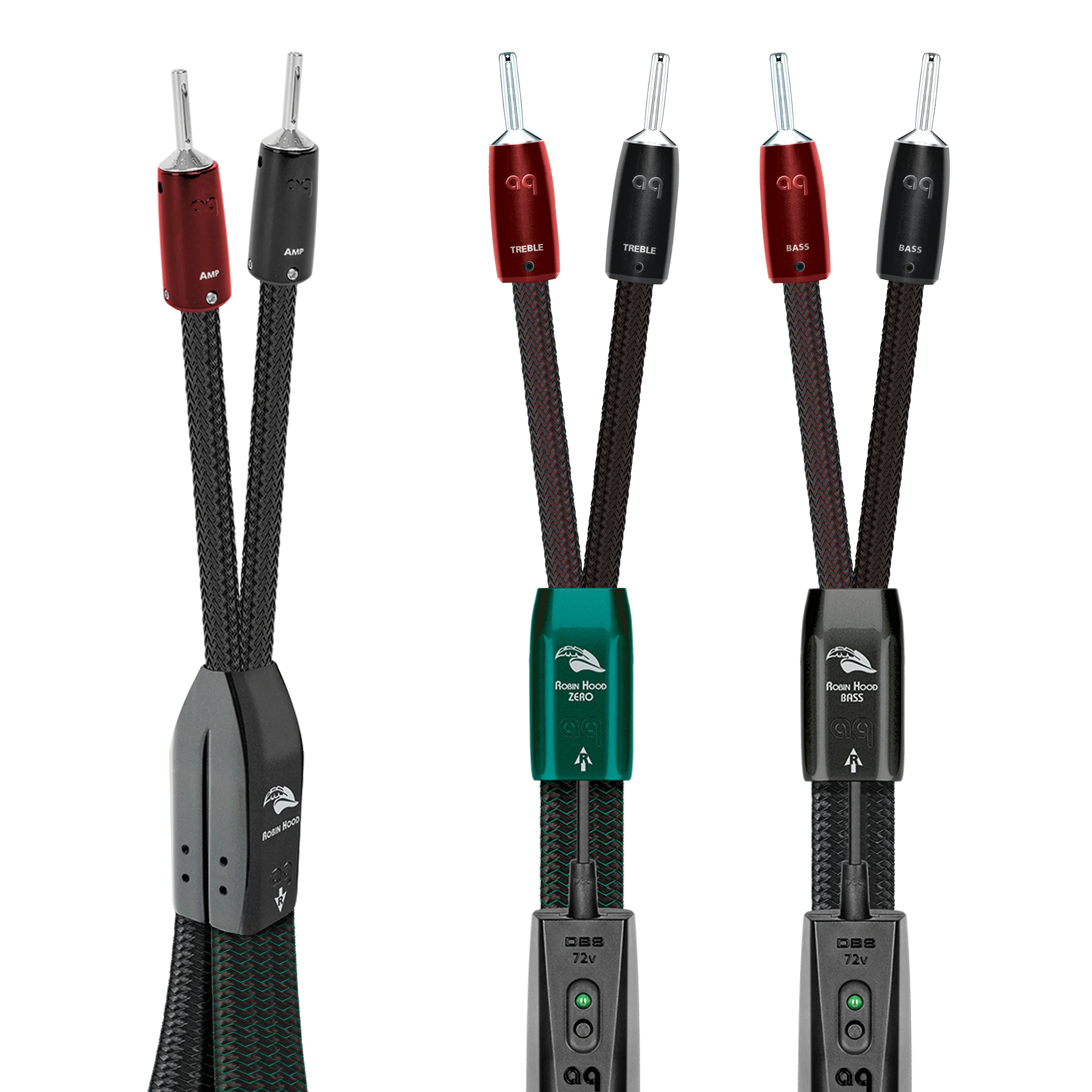AudioQuest Robin Hood ZERO Speaker Cable w/ ZERO-Tech for Full-Range or Treble
