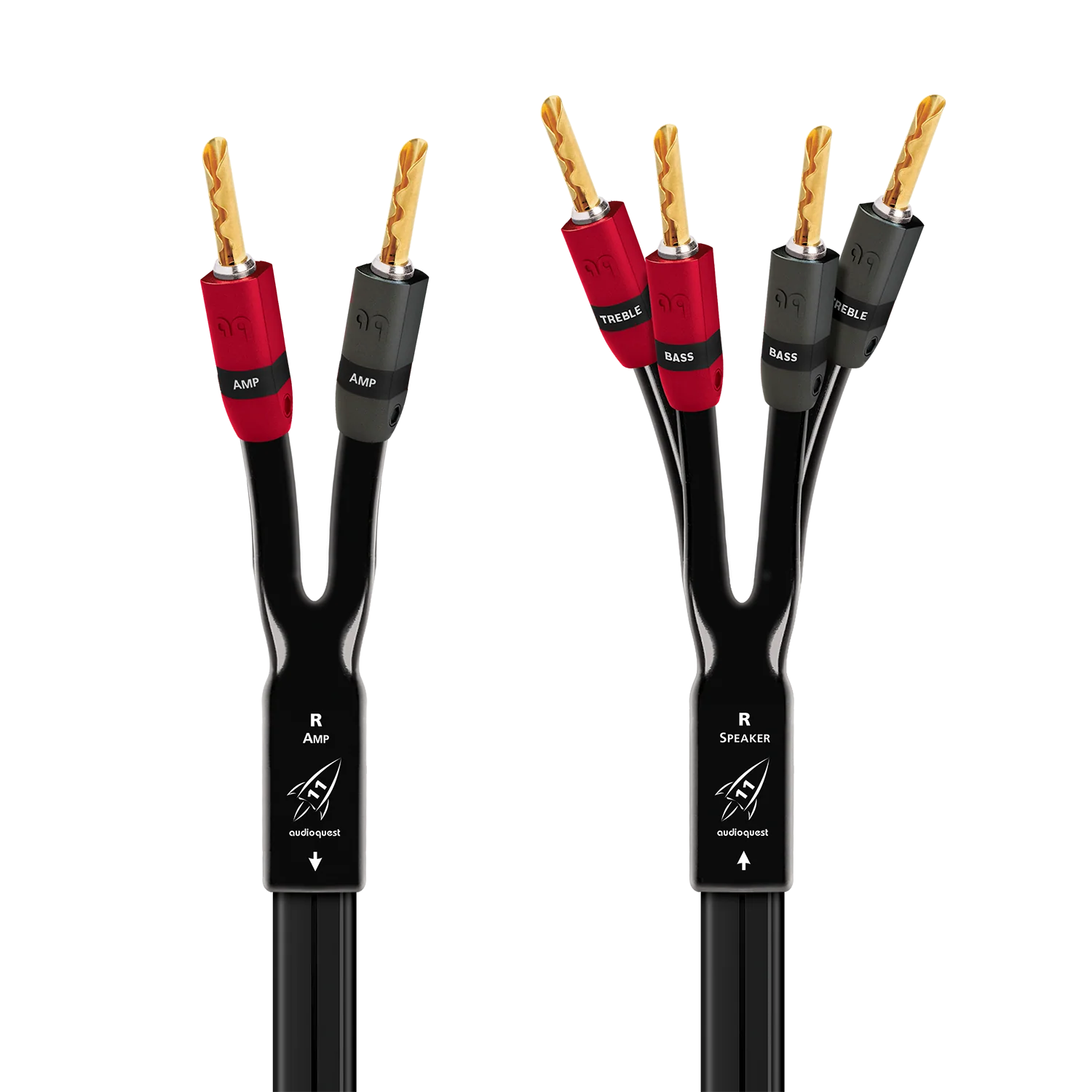 AudioQuest Rocket 11 Single BiAmp Speaker Cable w/ SureGrip 300 Connectors