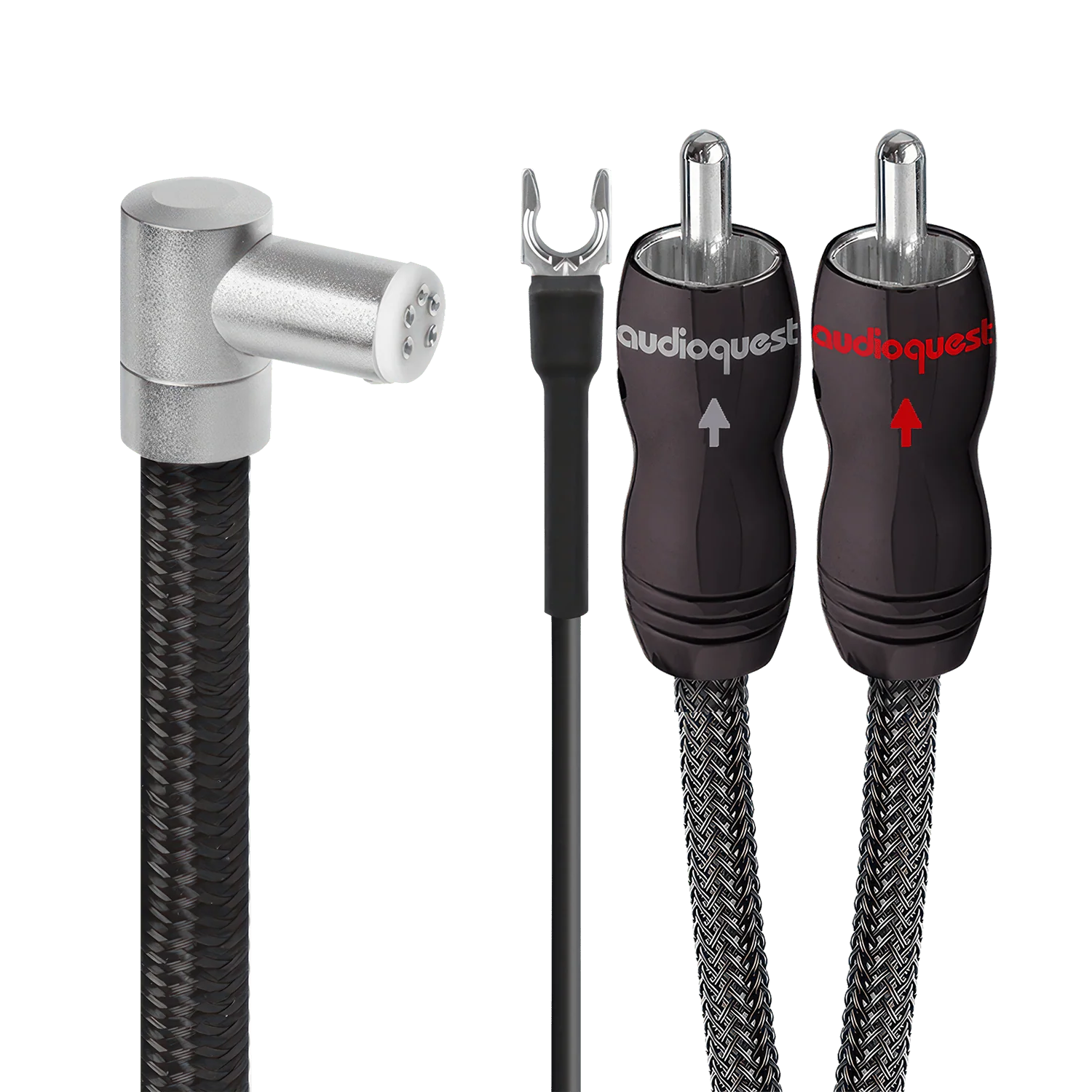 AudioQuest WEL Signature 90˚ Tonearm JIS > RCA Limited Edition Cable + Ground Wire