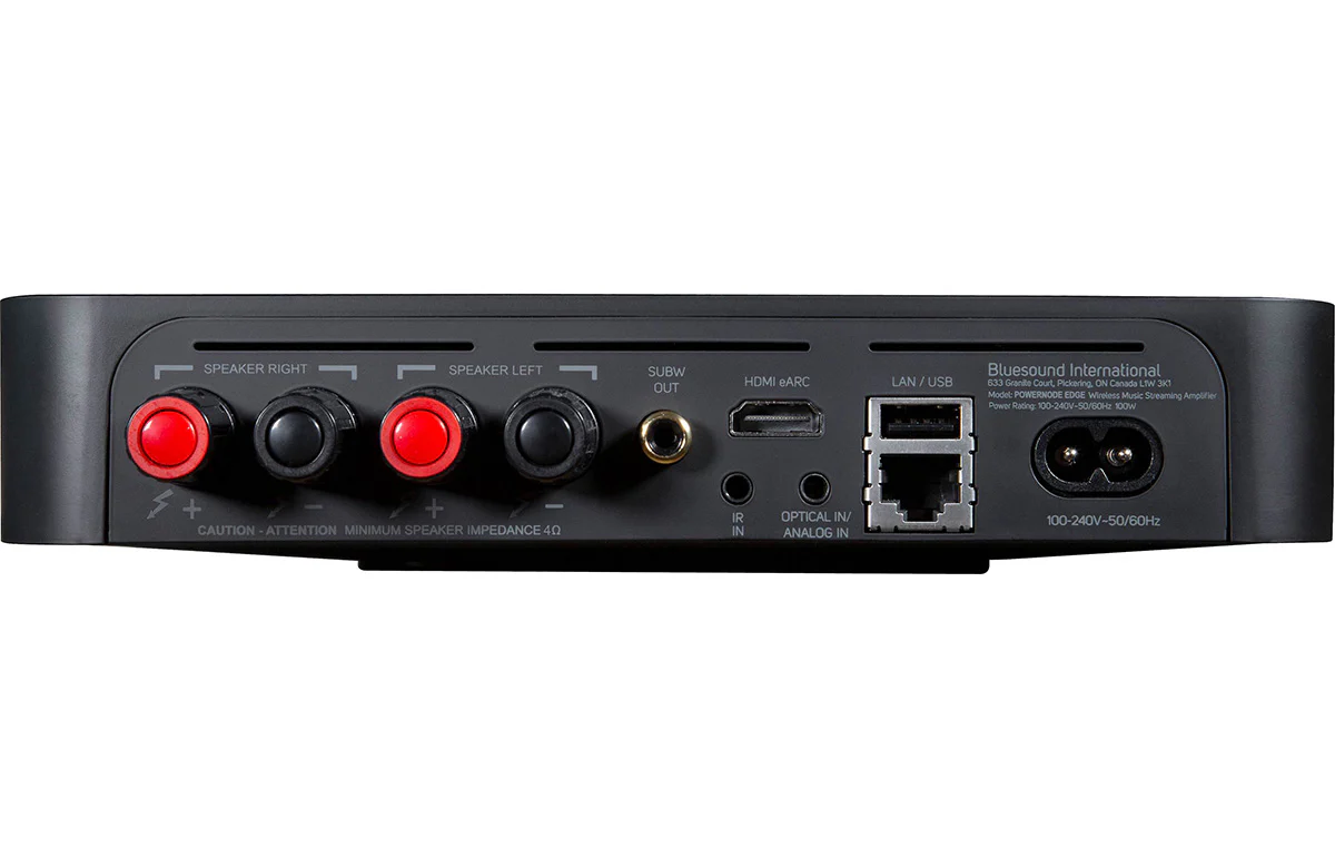 Bluesound PowerNode EDGE Wireless Multi-Room Hi-Res Music Streaming Amplifier-Black - Image 8