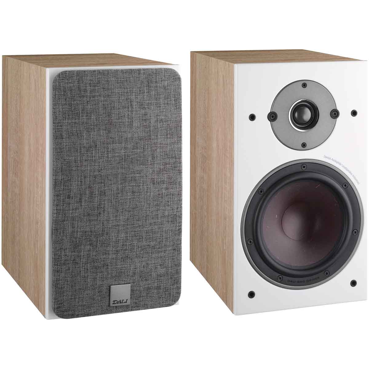DALI OPEN BOX Oberon 3 Bookshelf Loudspeaker - Light Oak - Pair - A Grade