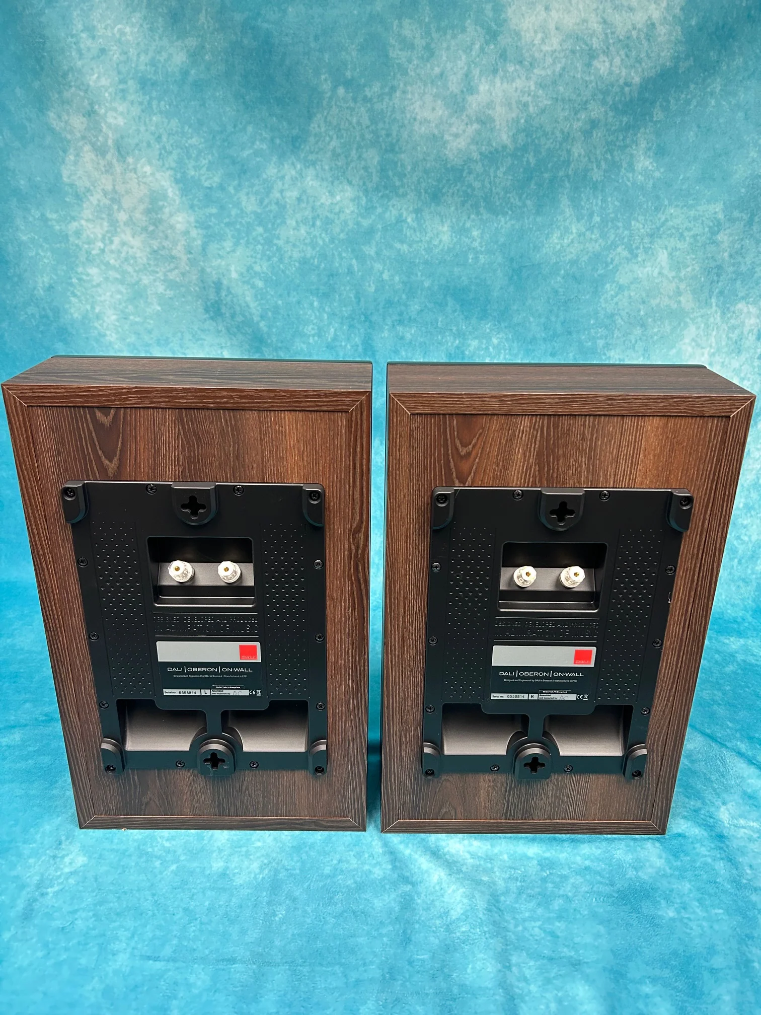 DALI OPEN BOX Oberon On-Wall Loudspeaker - Dark Walnut - Pair - A Grade - Image 2