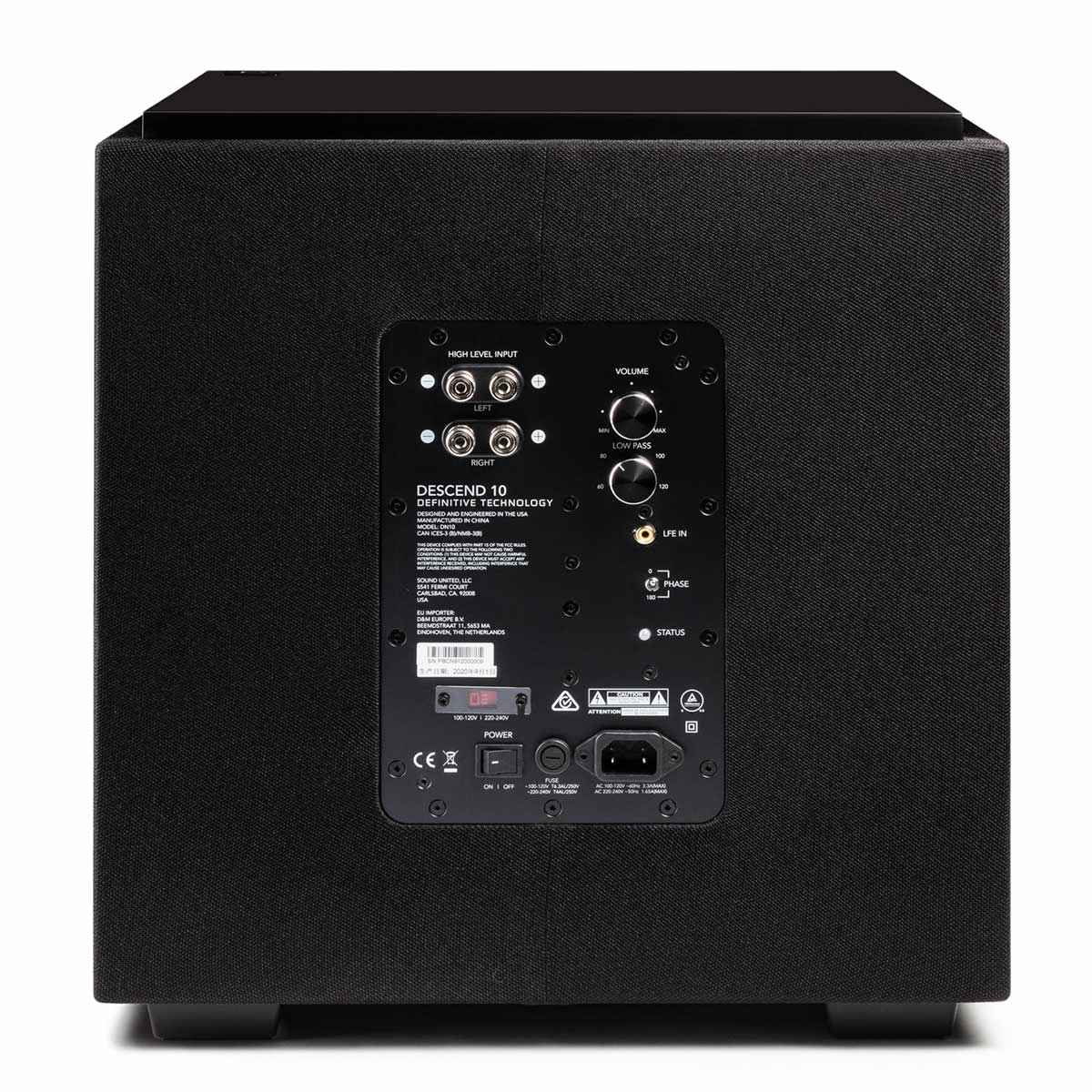 Definitive Technology OPEN BOX Descend 10" Subwoofer - Midnight Black - A Grade - Image 2