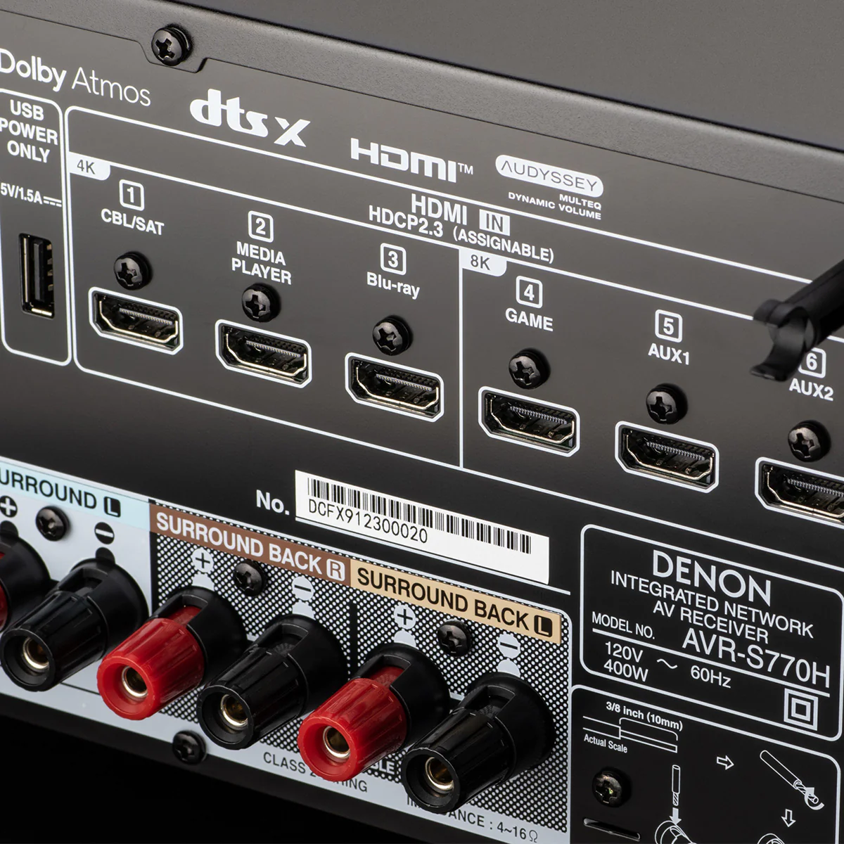 Denon AVR-S770H 7.2 Channel Receiver - Image 7