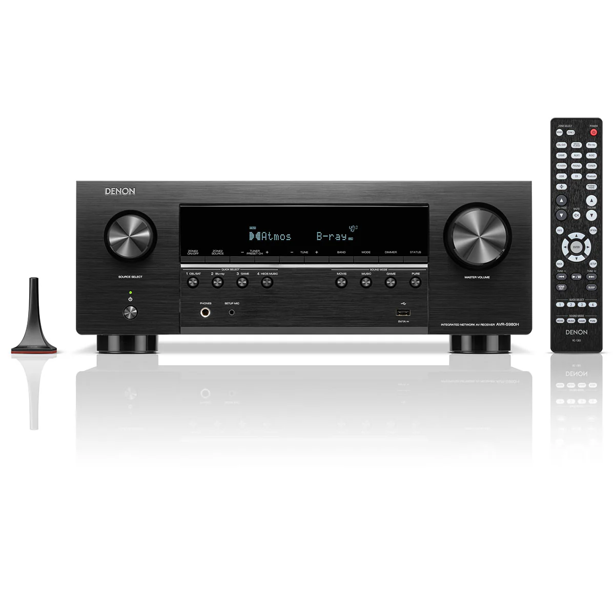 Denon AVR-S980H 7.2 Ch. 90W 4K/8K Dolby Atmos AV Receiver Powered by HEOS - Image 3