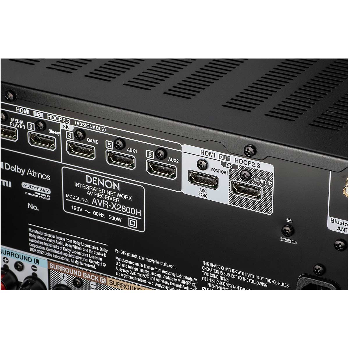 Denon AVR-X2800H 7.2-Channel Home Theater Receiver - Image 4