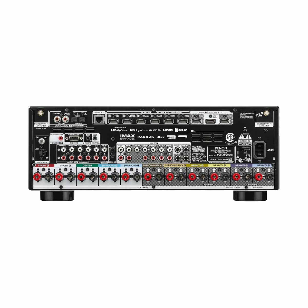 EOL Denon AVRX3800H, 9.4 Channel Home Theater Receiver - Image 3