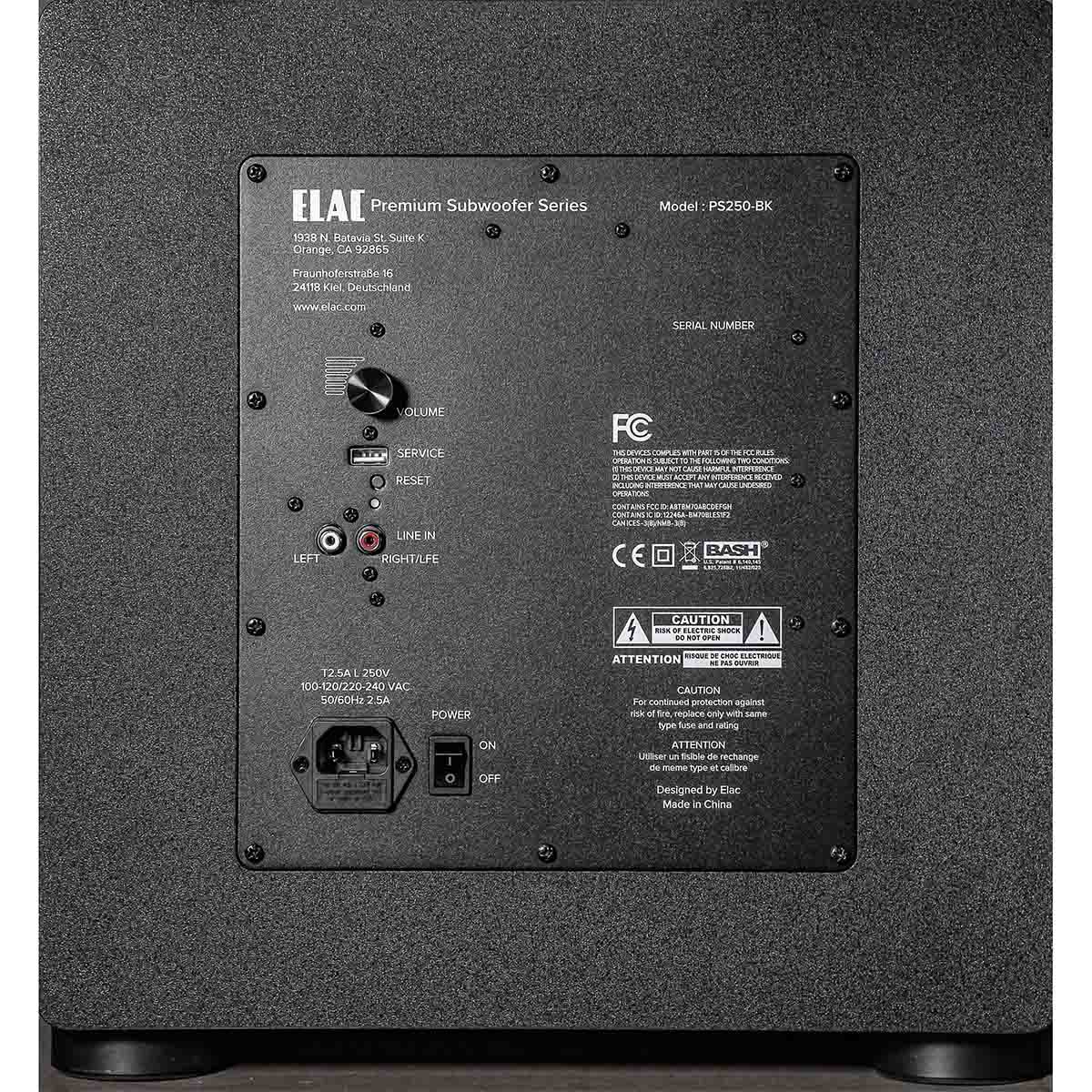 ELAC OPEN BOX Varro PS250-BK Premium 10" Powered Subwoofer - Black - A Grade - Image 2