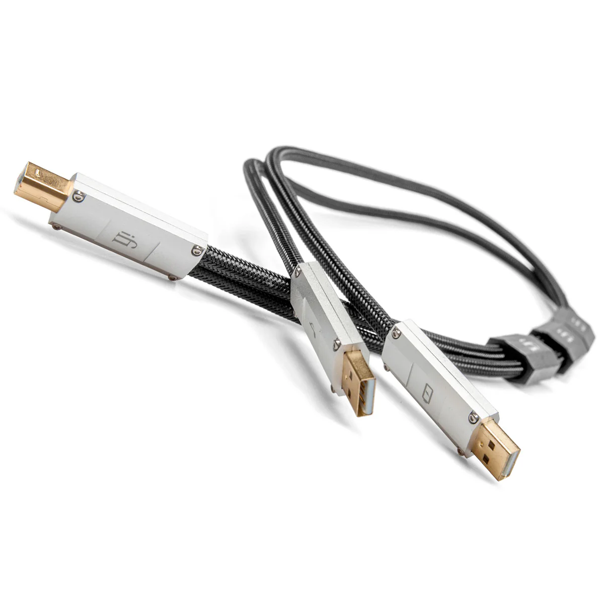 Gemini Dual Headed Audiophile USB Cable - 0.7m