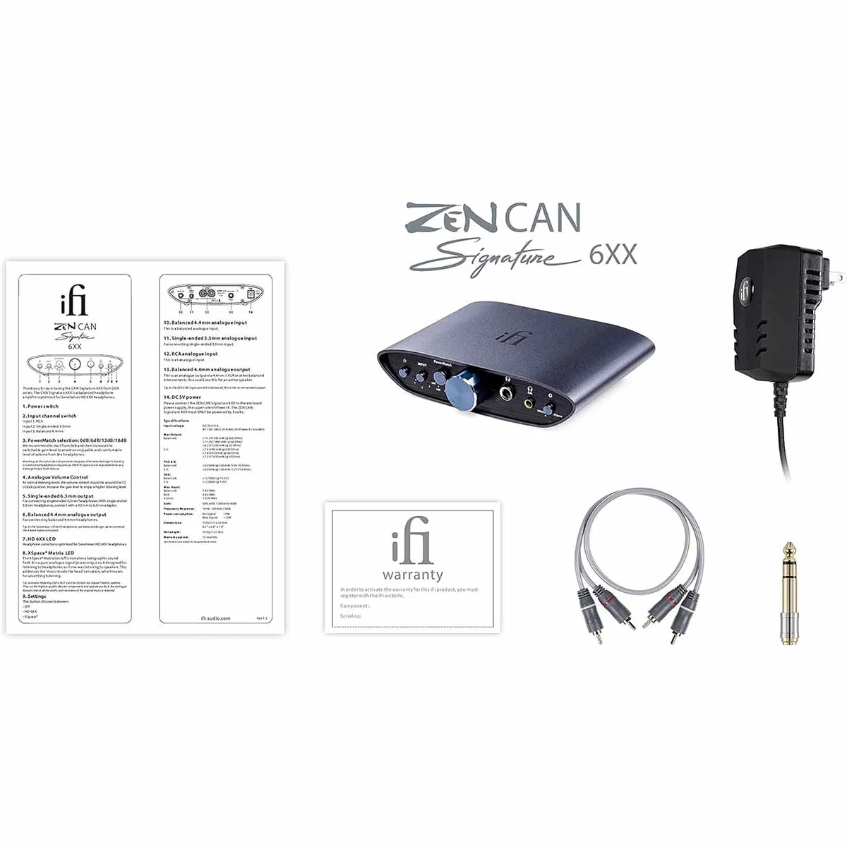 iFi Zen CAN Signature 6XX - Balanced Desktop Headphone Amp and Preamp with 4.4mm Outputs - Image 5