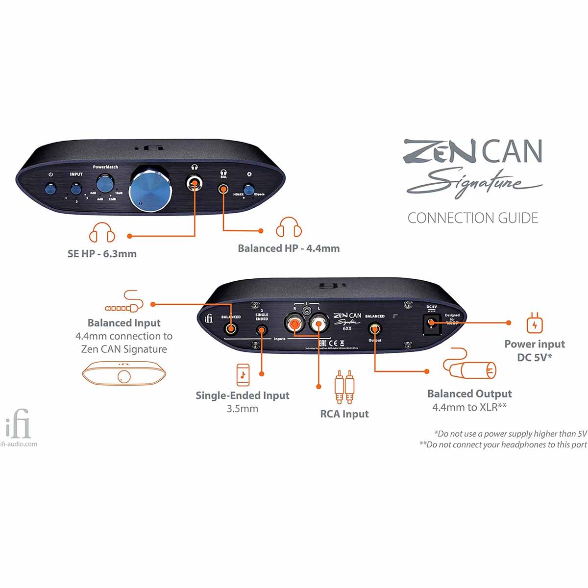 iFi Zen CAN Signature 6XX - Balanced Desktop Headphone Amp and Preamp with 4.4mm Outputs - Image 6
