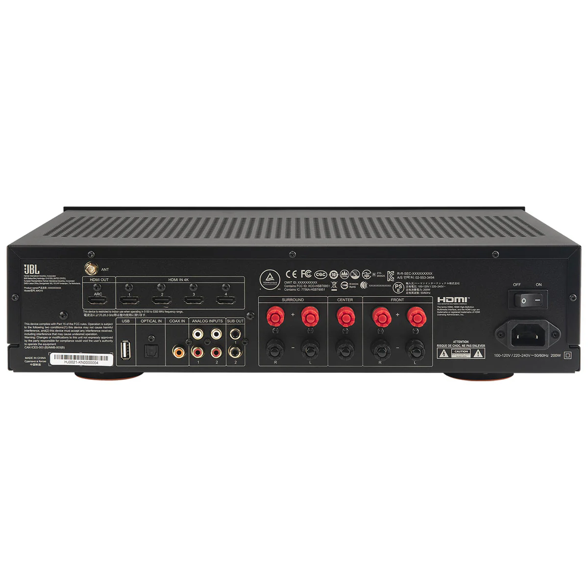 JBL OPEN BOX MA310 5.1 4K Avr With Black Front Panel - A Grade - Image 5