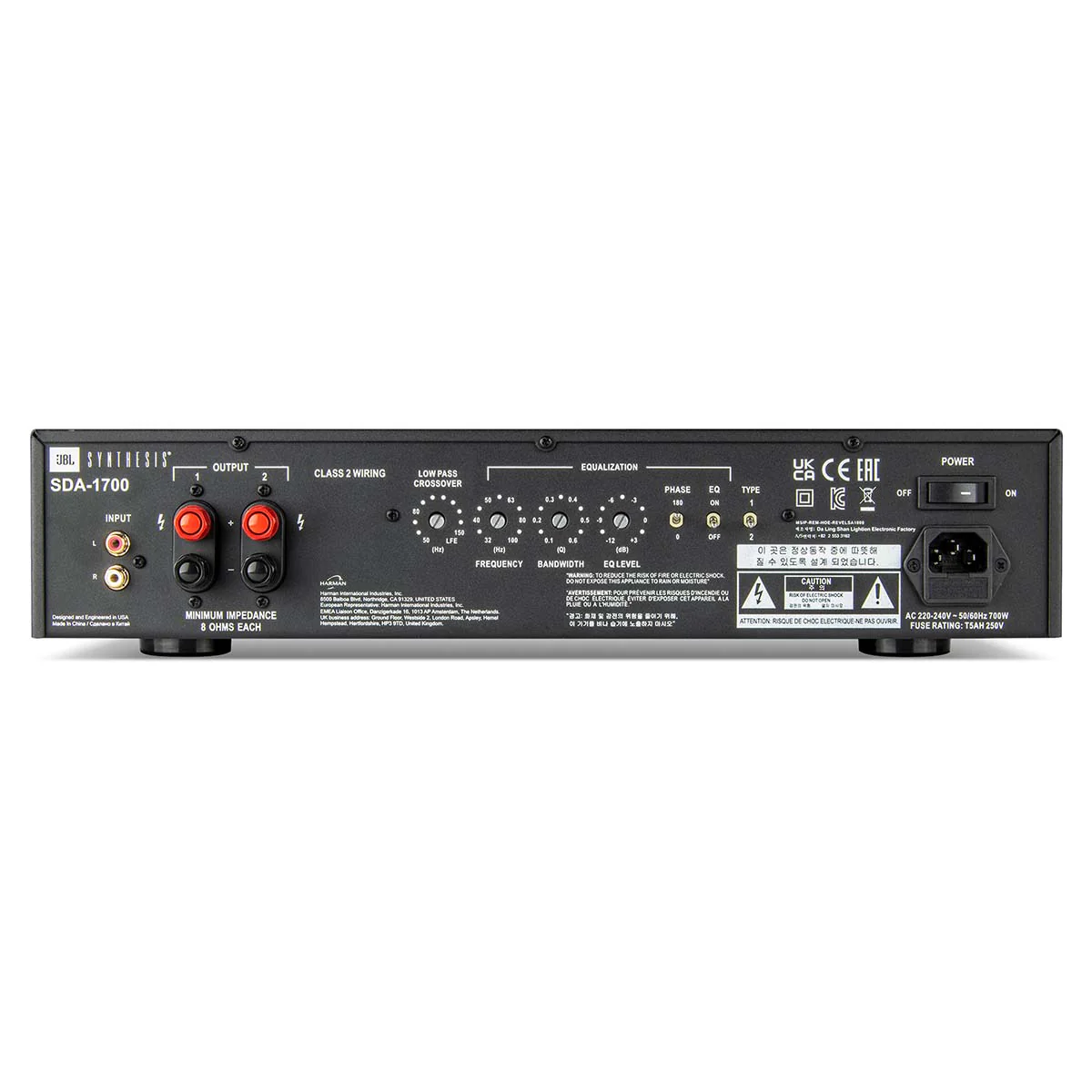 JBL OPEN BOX Synthesis SDA-1700 Class D Subwoofer Amplifier - B Grade - Image 11