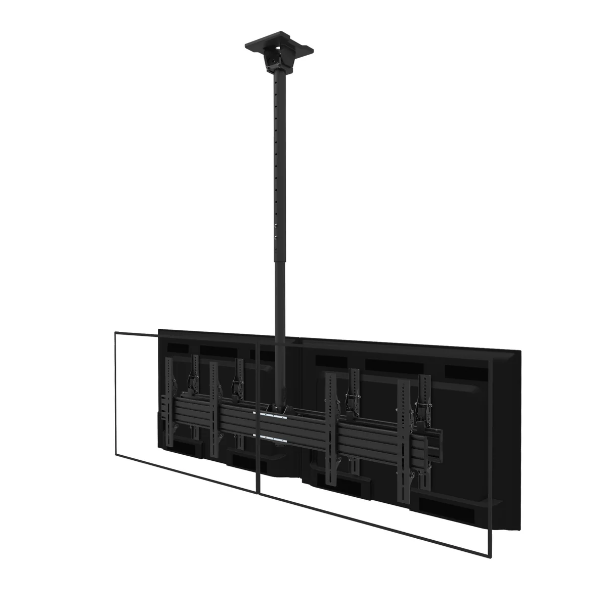 Kanto CM600B4B Back-to-Back Quad Screen TV Ceiling Mount for Four 40” to 45” TVs - Image 25