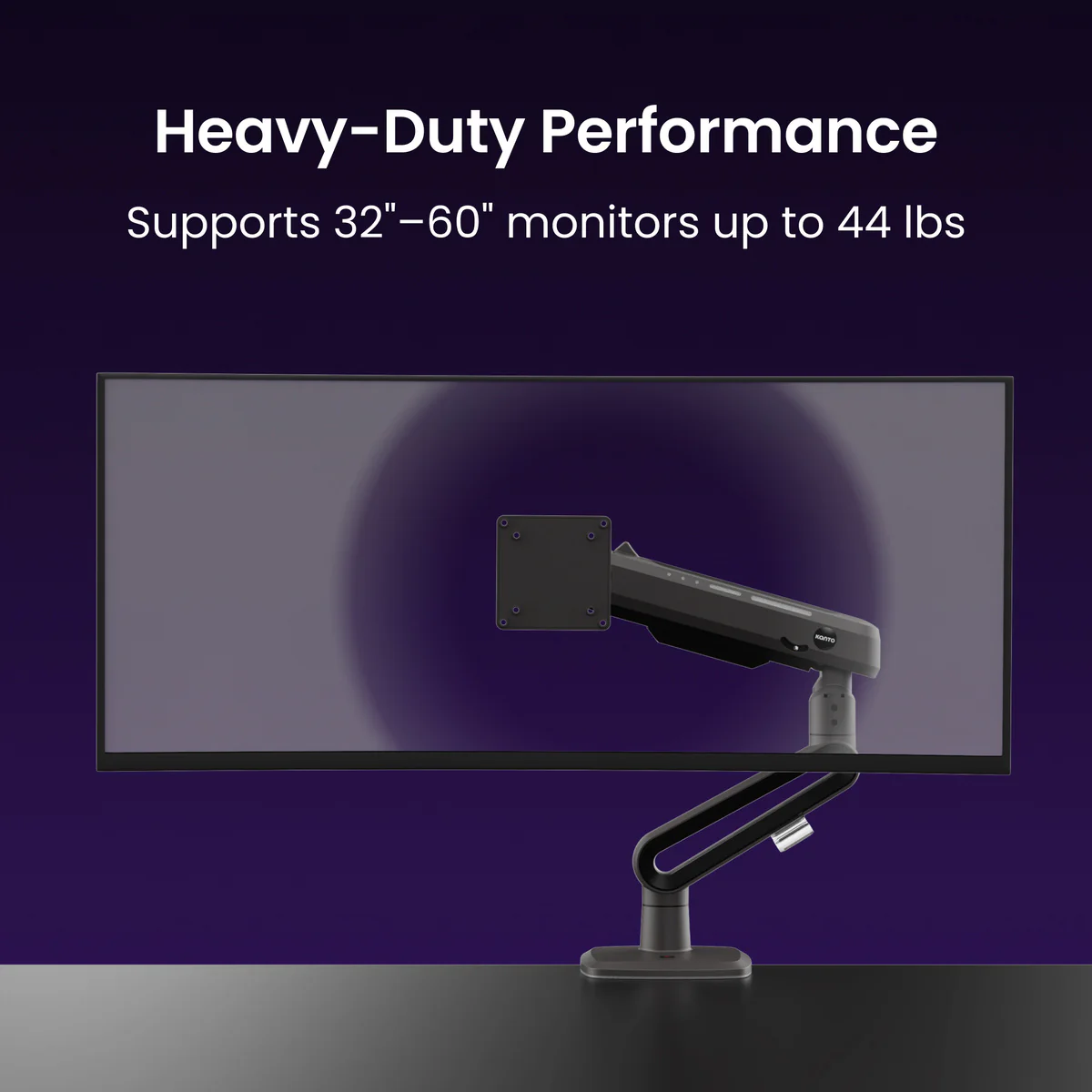 Kanto DMG Heavy-Duty Desktop Gaming Monitor Arm for 32” - 60” Screens - Image 30