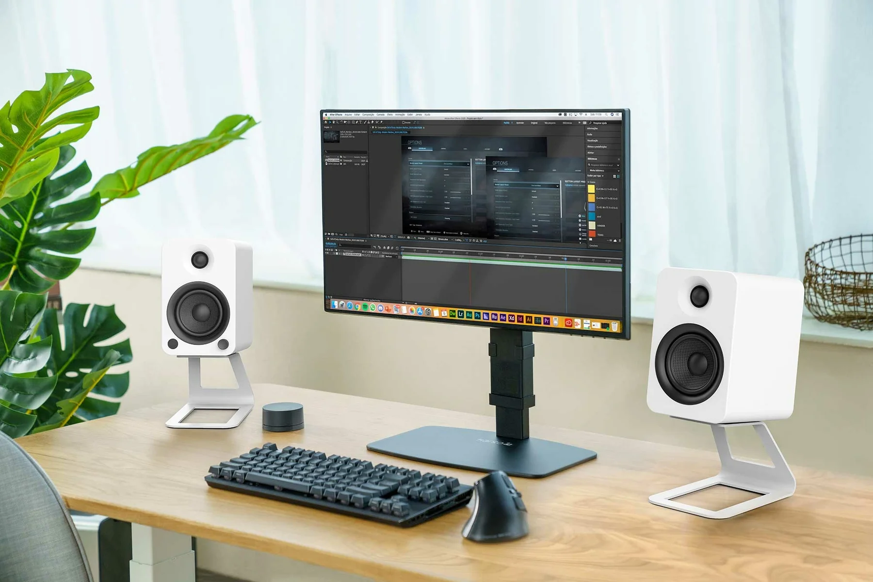 Kanto DTS1000 Universal Height Adjustable Desktop Monitor Stand for 17" - 32" Monitors - Image 13