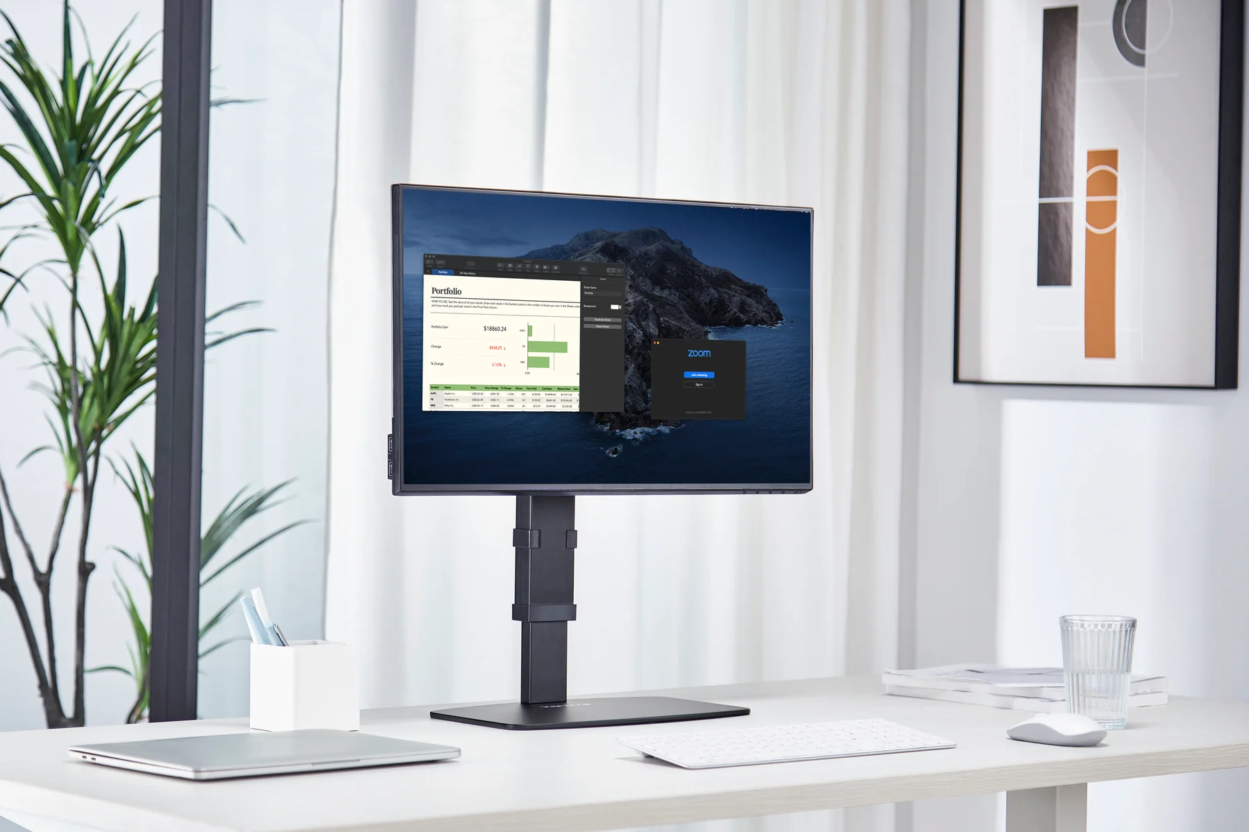 Kanto DTS1000 Universal Height Adjustable Desktop Monitor Stand for 17" - 32" Monitors - Image 26