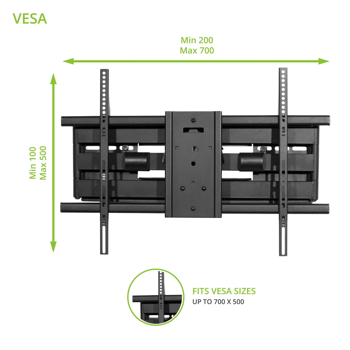 Kanto FMX3C Full Motion TV Wall Mount for 50" - 100" TVs - Image 18