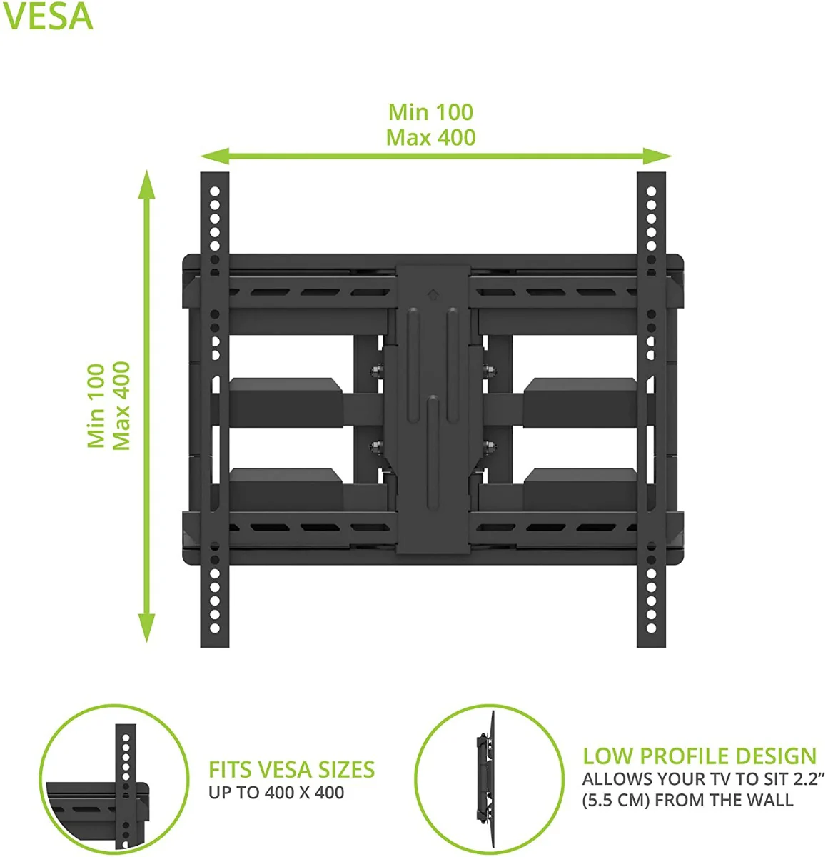 Kanto LX600SW Articulating Mount - Image 4