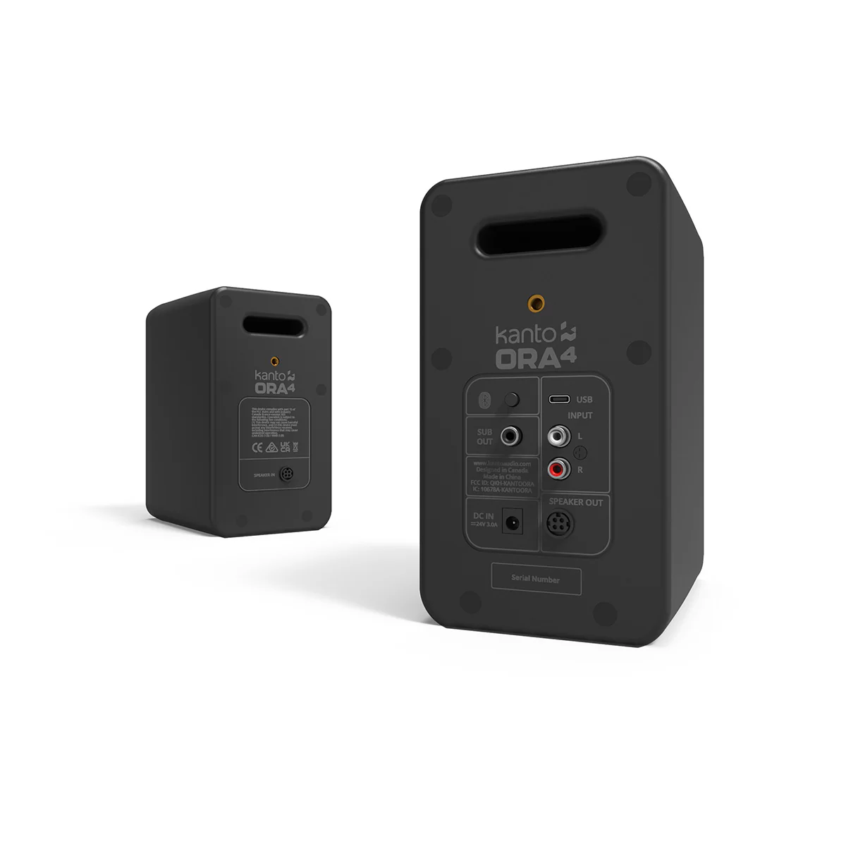 Kanto OPEN BOX Ora Powered Speakers - Matte Black - Pair - B Grade - Image 4