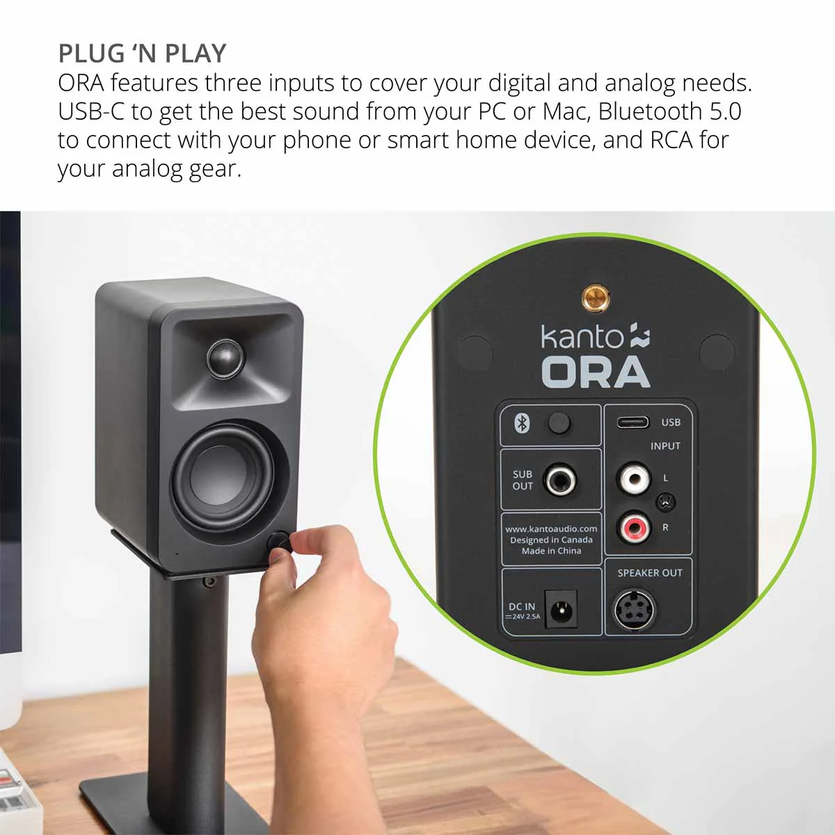Kanto ORA Powered Reference Desktop Speakers - Pair - Image 14