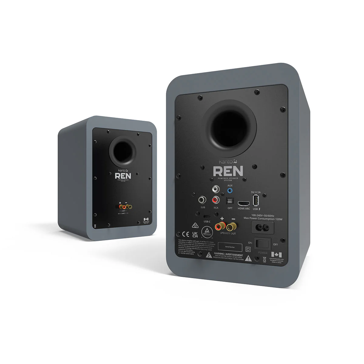 Kanto REN 200W Powered Bookshelf Speakers - Pair - Image 18