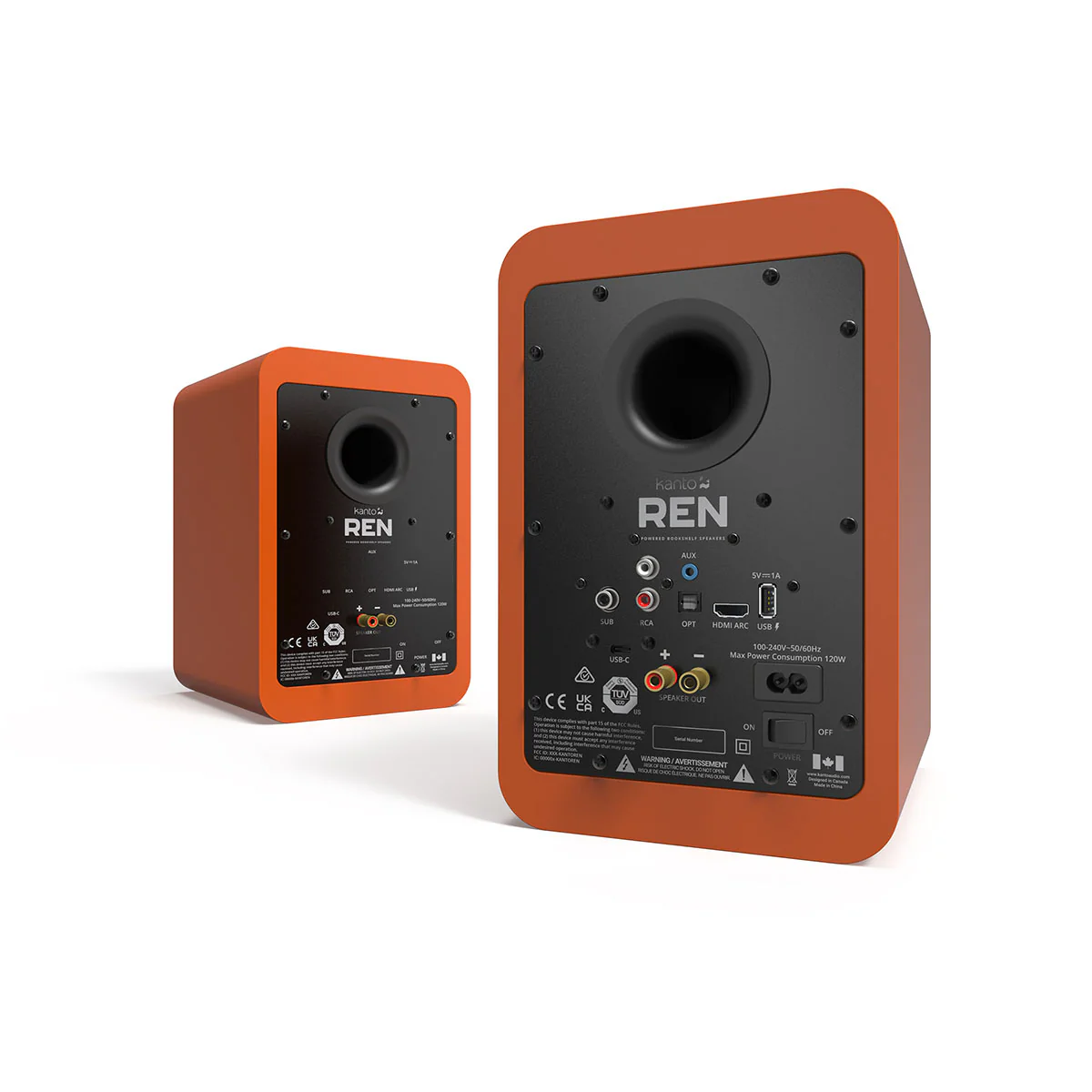 Kanto REN 200W Powered Bookshelf Speakers - Pair - Image 22