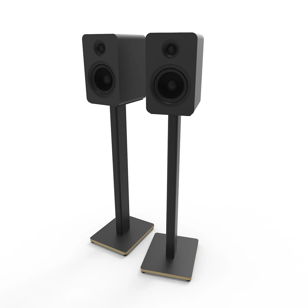 Kanto ST28P 28" Universal Bookshelf Speaker Floor Stand with Plywood Base Pair - Image 6