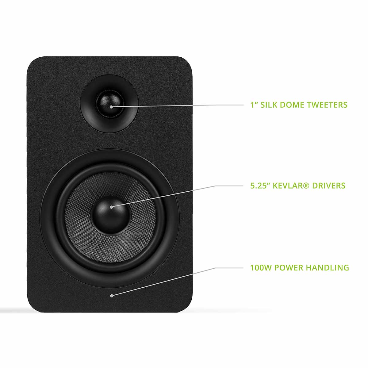 Kanto YU Passive 5.25" Bookshelf Speakers - Pair - Image 3