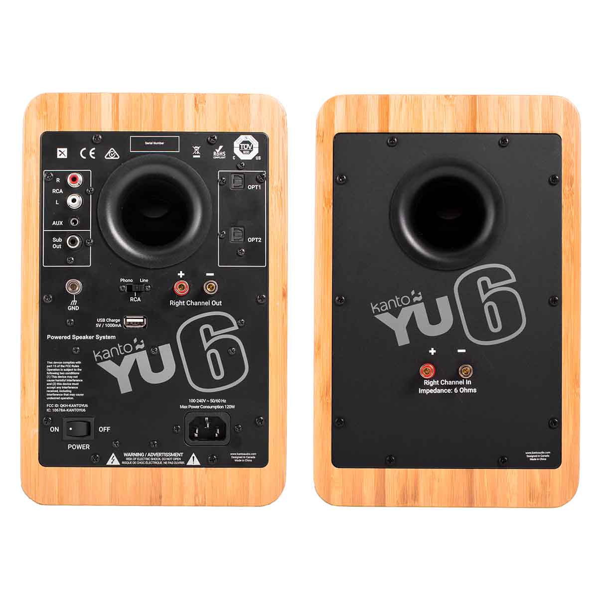 Kanto YU6 Powered Bookshelf Speakers - Pair - Image 3
