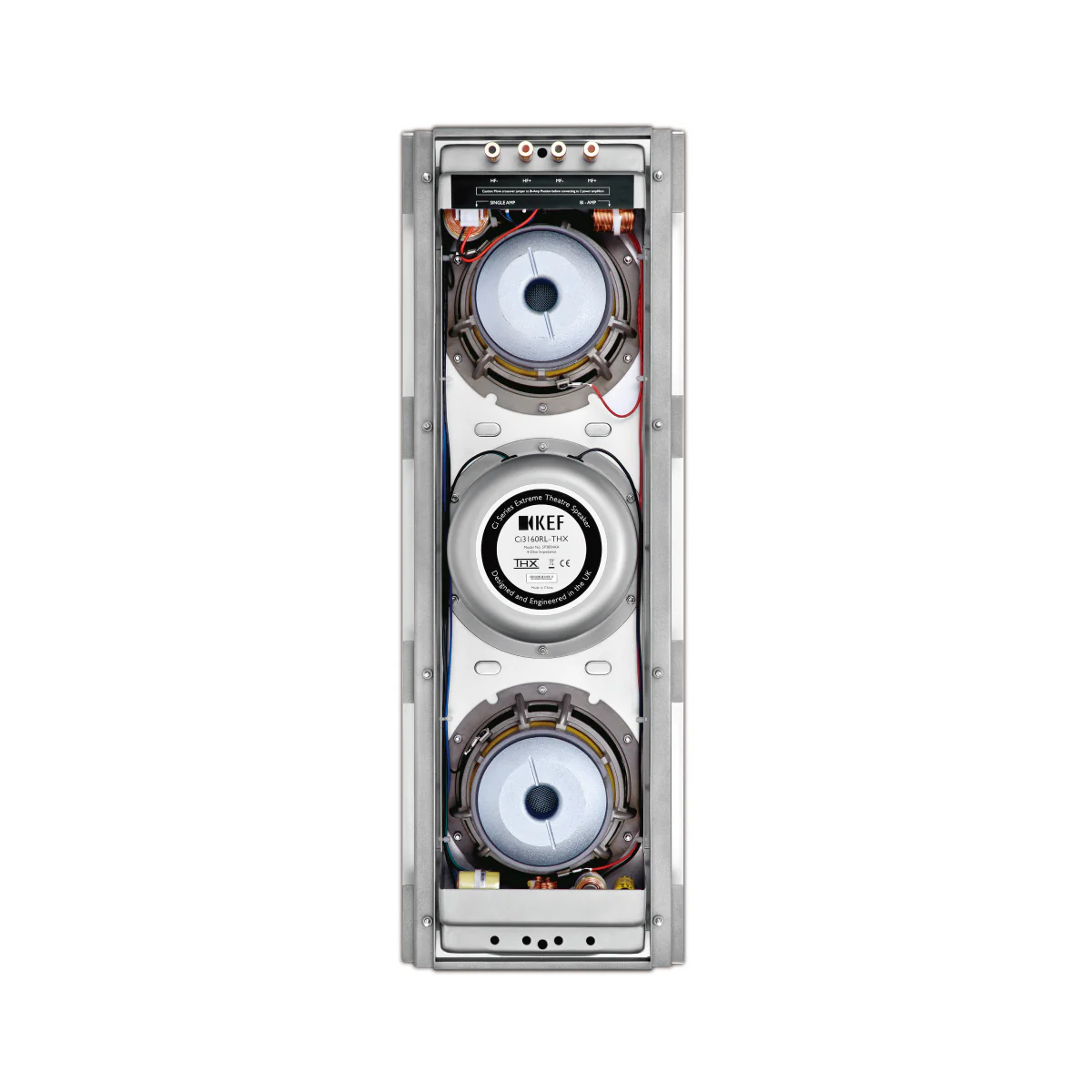 KEF Ci3160RL-THX Extreme In-Wall THX Ultra2 Speaker - Silver - Each - Image 5