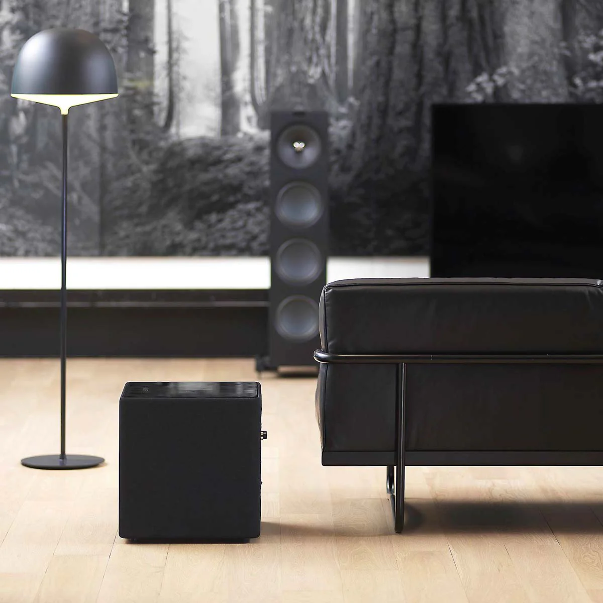 KEF Kube 12 12-inch Bass Driver Active Subwoofer - Gloss Black - Each - Image 5
