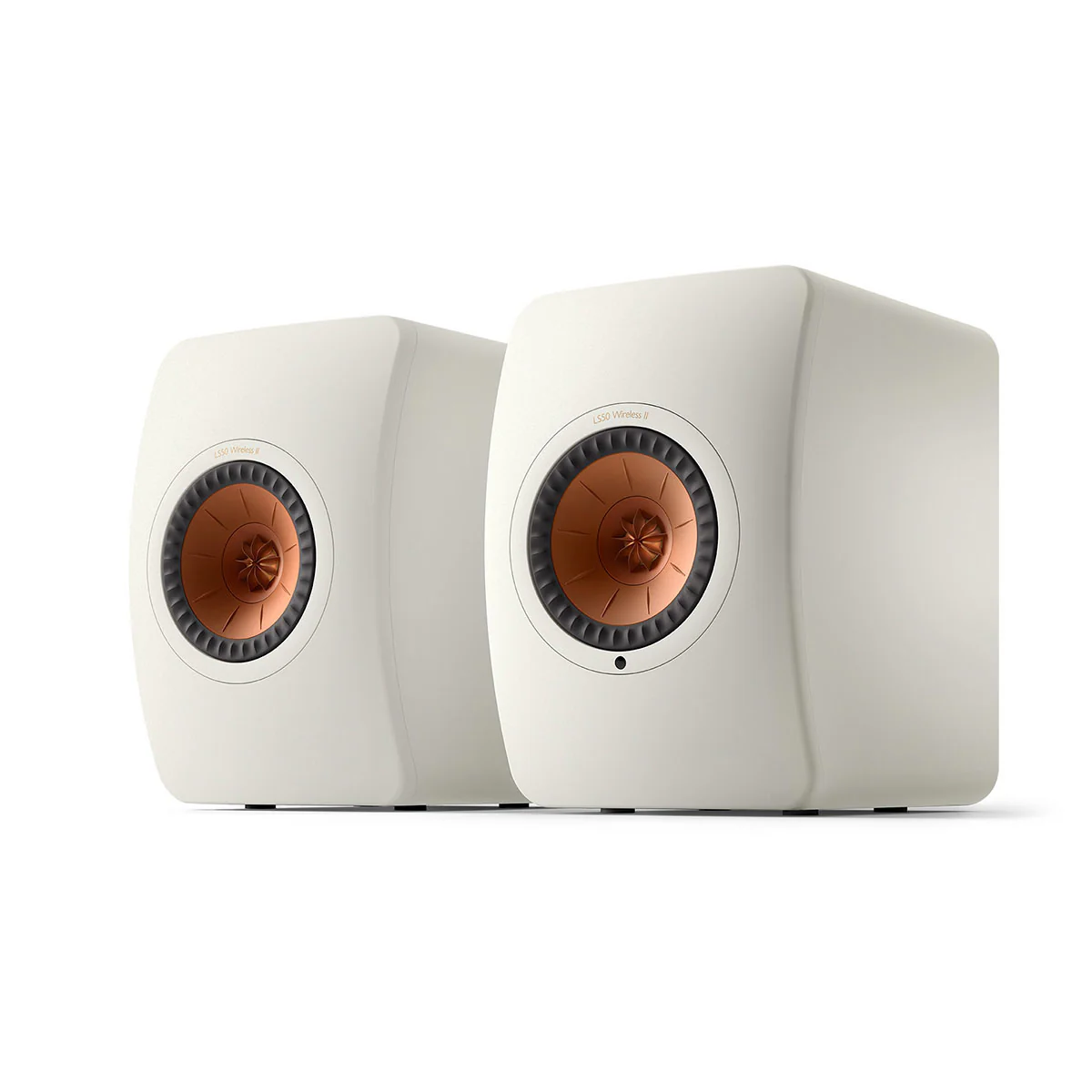 KEF OPEN BOX LS50 Wireless II High Resolution Music System - Mineral White - Pair - A Grade