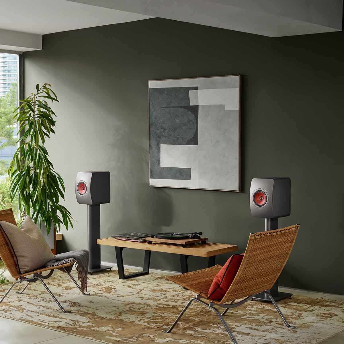 KEF OPEN BOX LS50 Wireless II High Resolution Music System - Mineral White - Pair - A Grade - Image 5