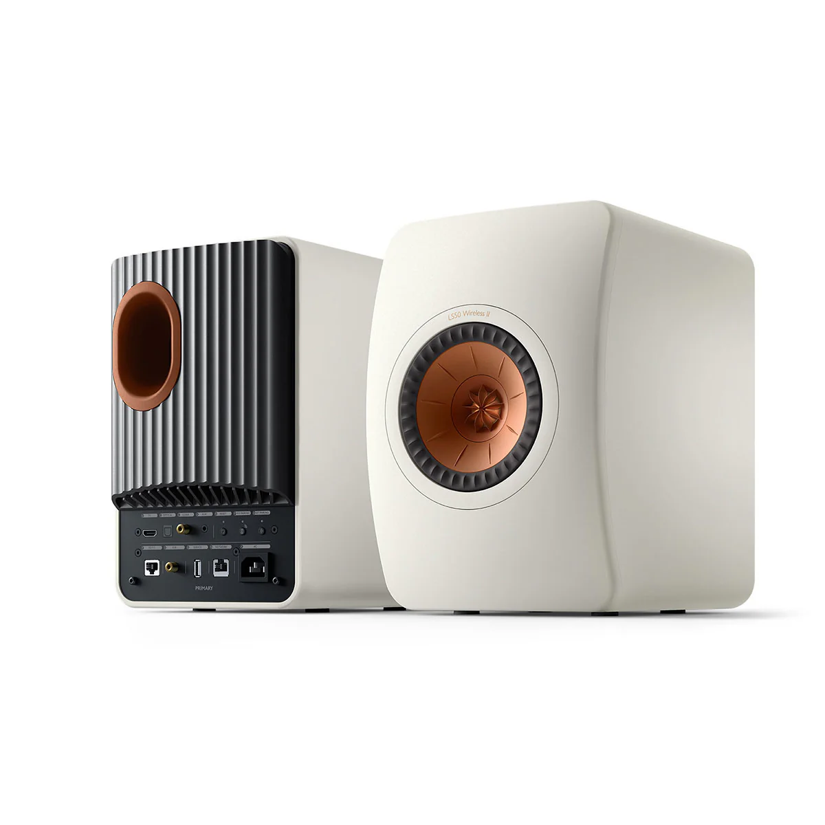 KEF OPEN BOX LS50 Wireless II High Resolution Music System - Mineral White - Pair - A Grade - Image 6
