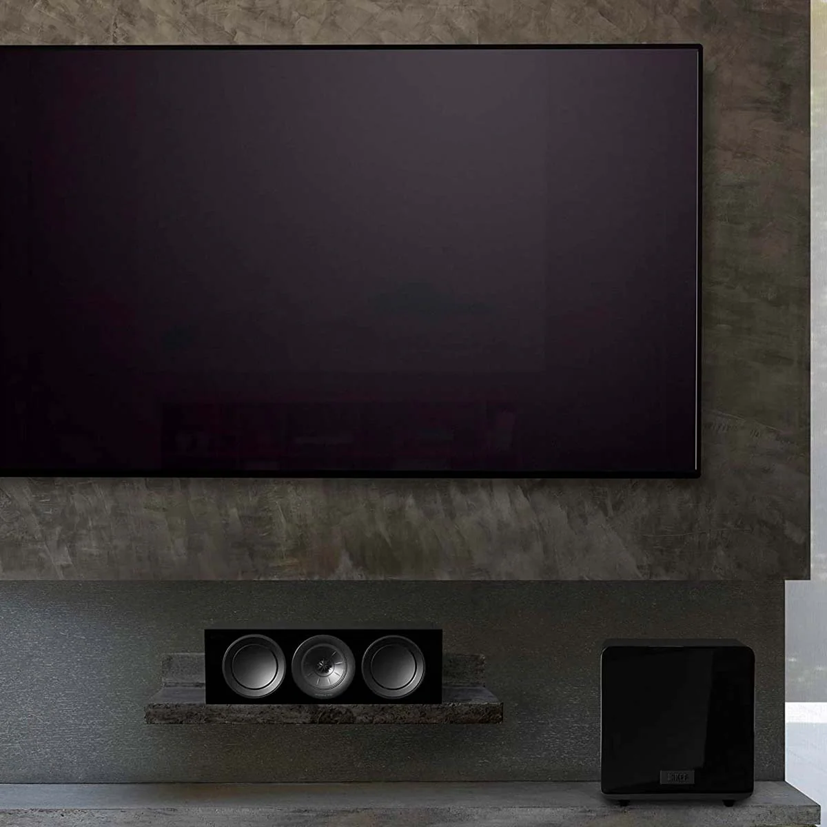 KEF OPEN BOX KF92 Twin 9" 1000 Watt Powered Subwoofer - Gloss Black - A Grade - Image 6