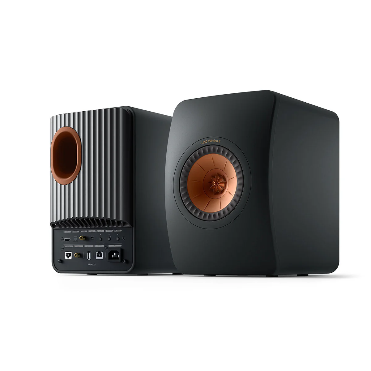 KEF OPEN BOX LS50 Wireless II High Resolution Music System - Carbon Black - Pair - B Grade - Image 4