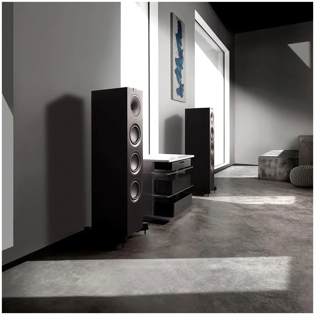KEF OPEN BOX Q750 Floorstanding Speaker - Each - White-Satisfactory Condition - Image 3