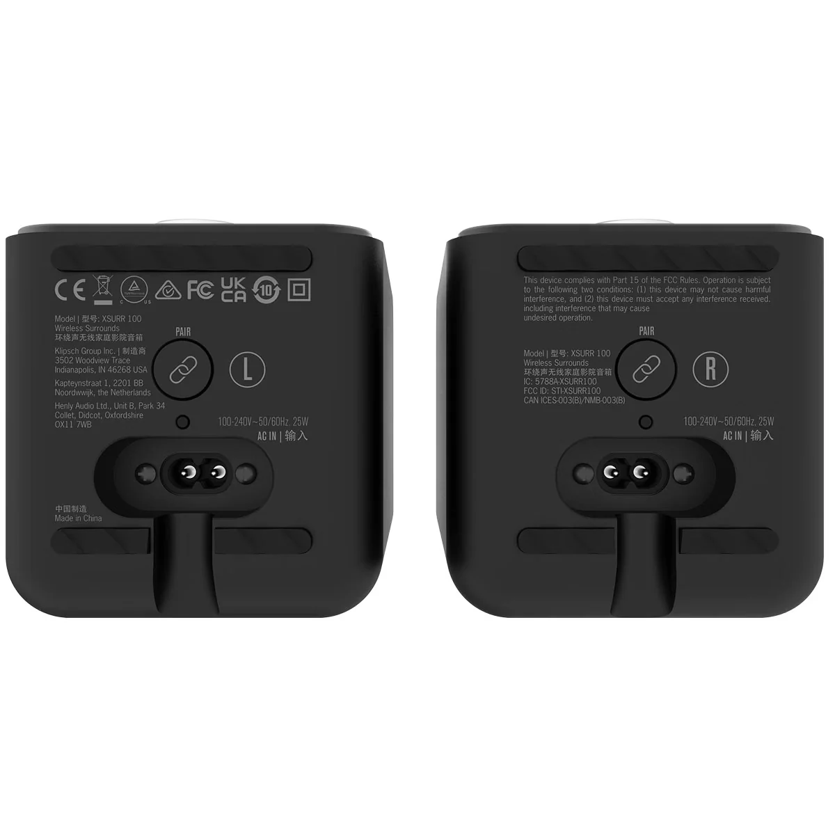Klipsch OPEN BOX Flexus Surr 100 Wireless Surround Sound Speakers - Pair - A Grade - Image 5