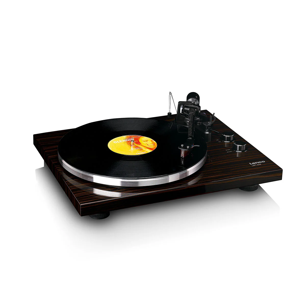 Lenco LBT-345 Bluetooth Turntable w/ Ortofon 2M Red - Image 13