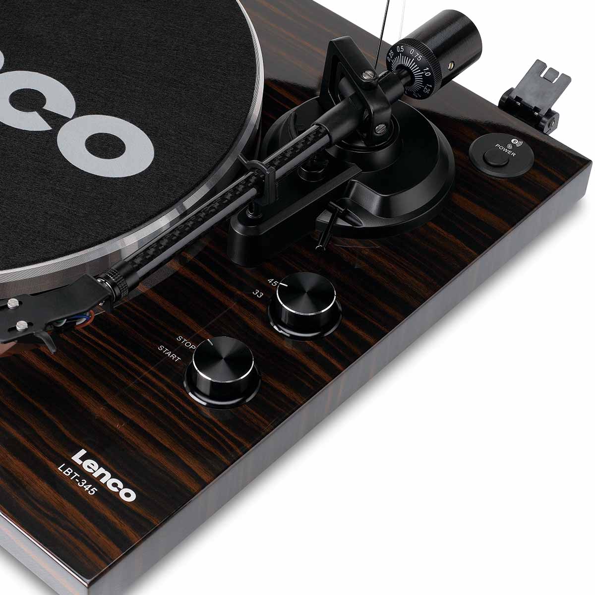 Lenco LBT-345 Bluetooth Turntable w/ Ortofon 2M Red - Image 17