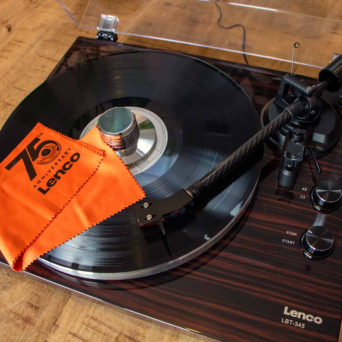 Lenco LBT-345 Bluetooth Turntable w/ Ortofon 2M Red - Image 20