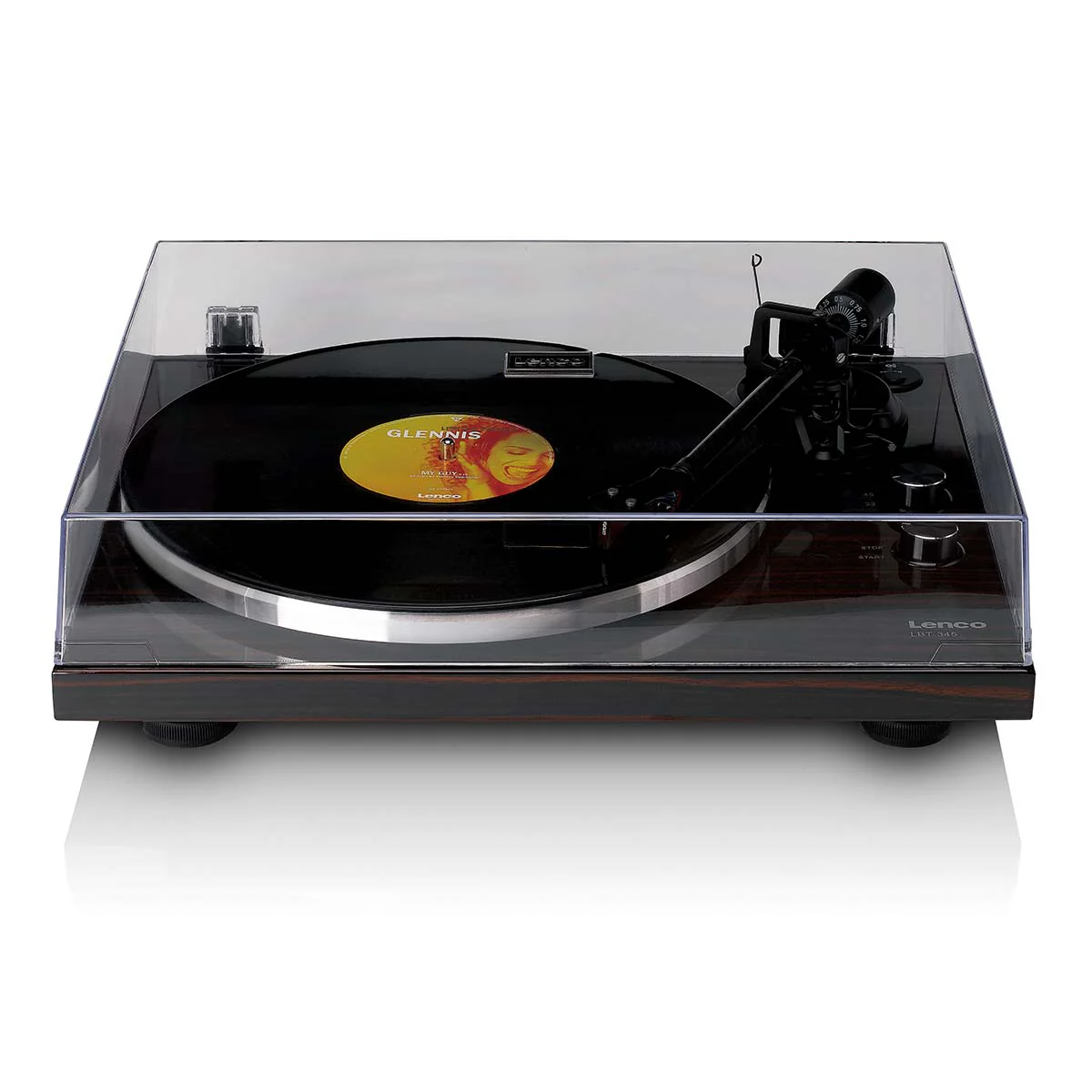 Lenco LBT-345 Bluetooth Turntable w/ Ortofon 2M Red - Image 4