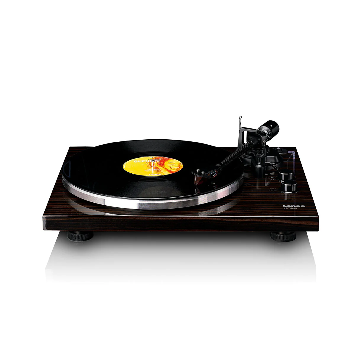Lenco LBT-345 Bluetooth Turntable w/ Ortofon 2M Red - Image 5